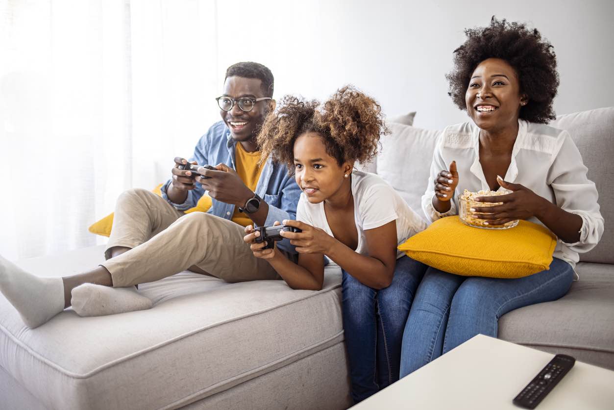 Video games to store play with kids